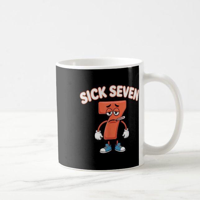 Sick Seven Meme Tee Six Seven Fun Wordplay _2  Kaffemugg (Höger)