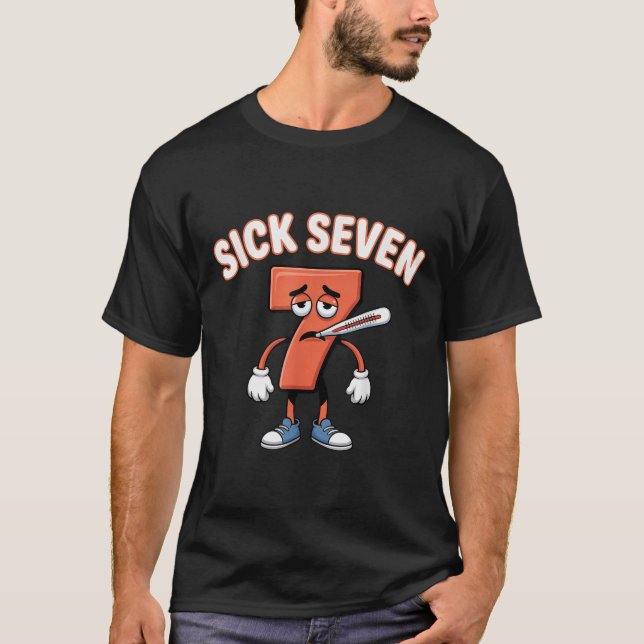 Sick Seven Meme Tee Six Seven Fun Wordplay _3  (Framsida)