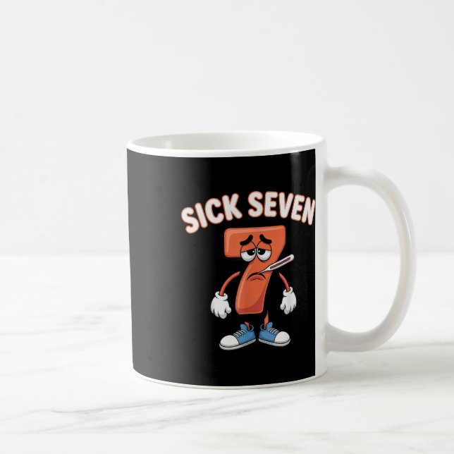 Sick Seven Meme Tee Six Seven Fun Wordplay _6  Kaffemugg (Höger)