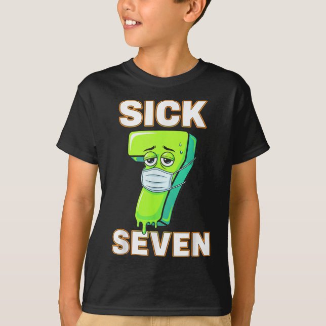 Sick Seven Meme Tee Six Seven Fun Wordplay Drip De (Framsida)