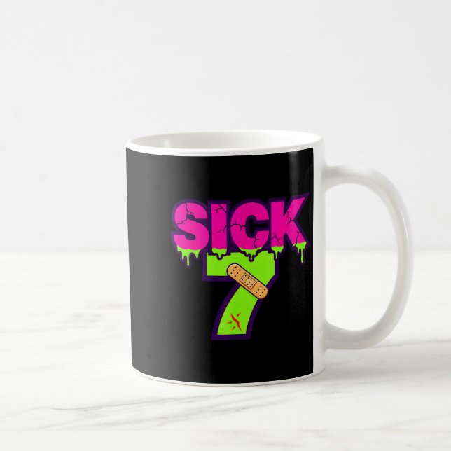 Sick Seven Meme Tee Six Seven Fun Wordplay Drip  Kaffemugg (Höger)