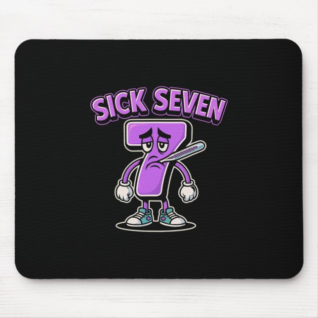 Sick Seven Meme Tee Six Seven Fun Wordplay Sick 7  Musmatta (Framsidan)
