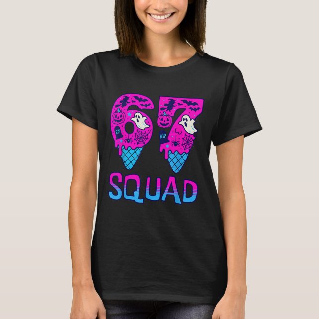 Sick Seven Meme Tee Six Seven Funny 67 Halloween S (Framsida)