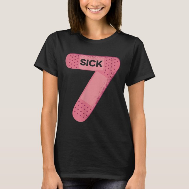 Sick Seven Meme Tee Six Seven Funny Wordplay  (Framsida)