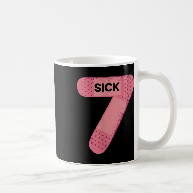 Sick Seven Meme Tee Six Seven Funny Wordplay  Kaffemugg (Höger)