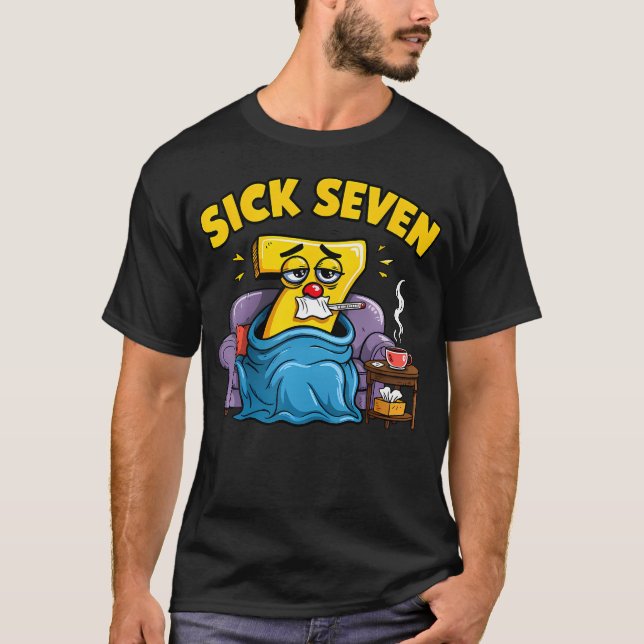 Sick Seven Meme Tröja Six Seven Roligt Ordspel (Framsida)
