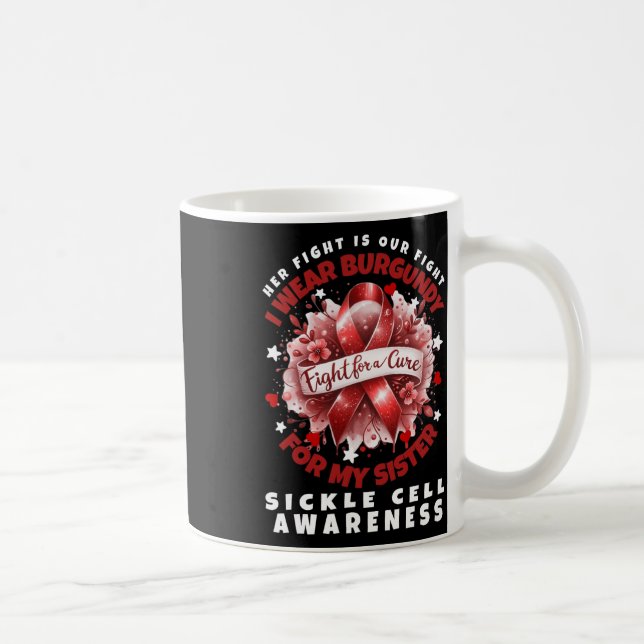 Sicka Cell Hennes kamp är mitt stöd för Fight Sist Kaffemugg (Höger)