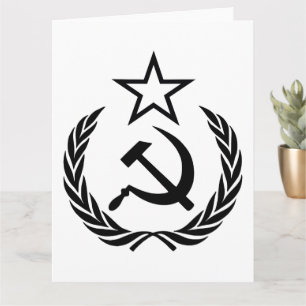 Sickle and Hammer, Sovjetunionen, CCCP, kommunism Kort