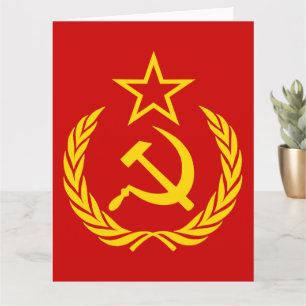 Sickle and Hammer, Sovjetunionen, CCCP, kommunism Kort