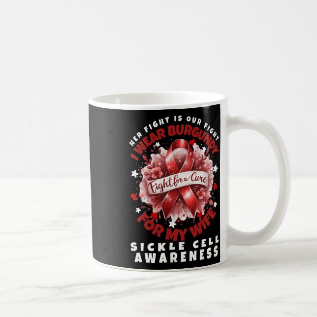 Sickle Cell Anemi Hennes kamp är min fru Supp Kaffemugg (Höger)