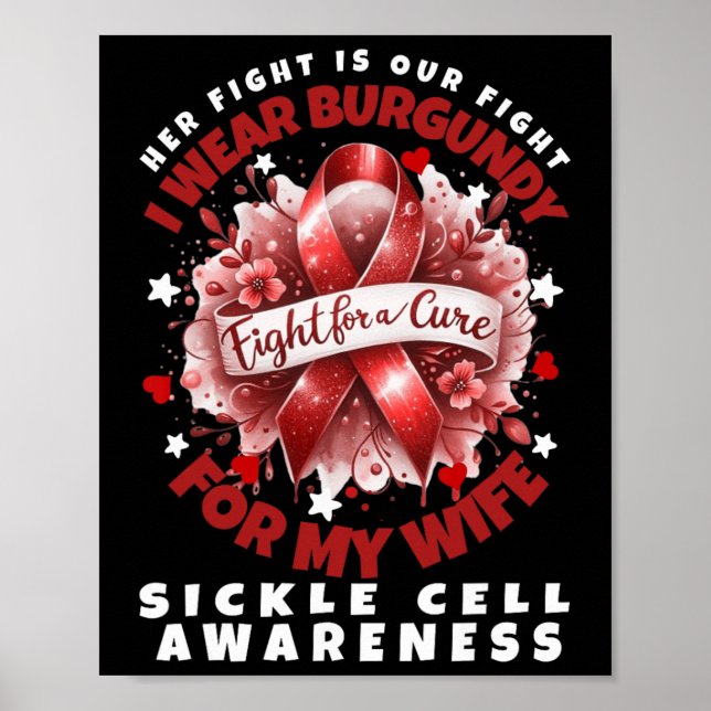 Sickle Cell Anemi Hennes kamp är min fru Supp Poster (Framsidan)