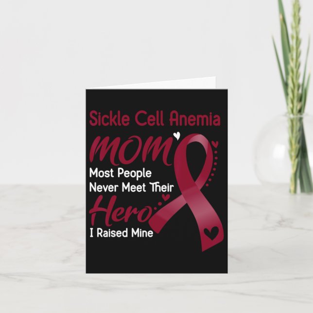 Sickle Cell Anemi Mamma I ökade min Kort (Framsida)