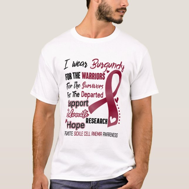 Sickle Cell Anemia Awareness Month Ribbon Gifts T Shirt (Framsida)