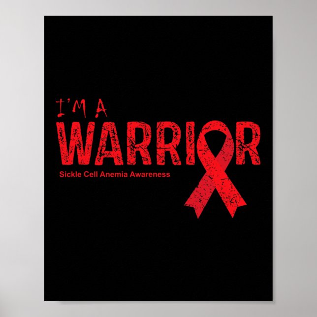 Sickle Cell Anemia Awareness Warrior Poster (Framsidan)