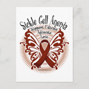 Sickle Cell Anemia Butterfly 3 Vykort