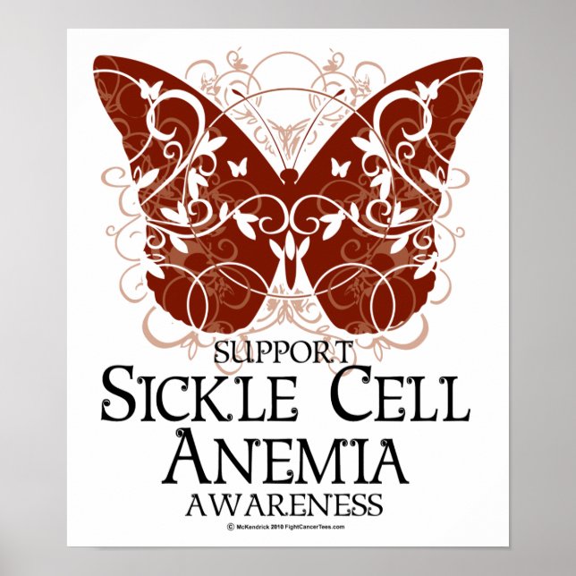 Sickle Cell Anemia Butterfly Poster (Framsidan)