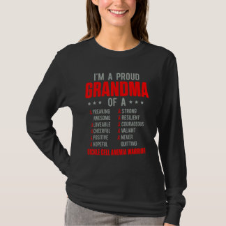 Sickle Cell Anemia Survivor Proud Grandma Anemic W T Shirt