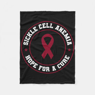 Sickle Cell Anemia Warrior Scd Burgundy Awareness Fleecefilt