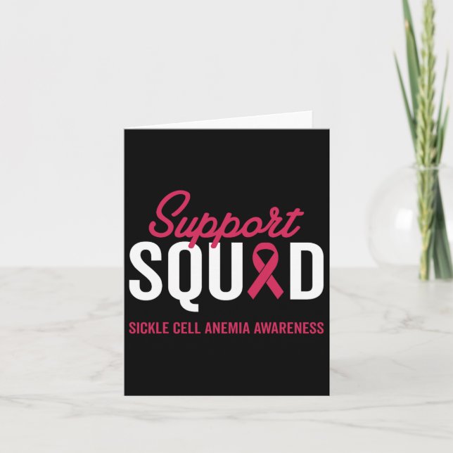 Sickle Cell Anemia Warrior Survivor Awareness Supp Kort (Framsida)
