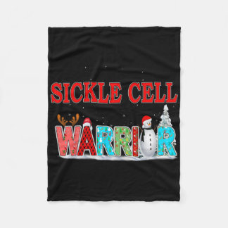 Sickle Cell Awareness för jul Fleecefilt