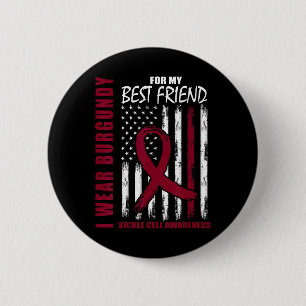 Sickle Cell Awareness Shirt Best Friend Burgundy F Knapp