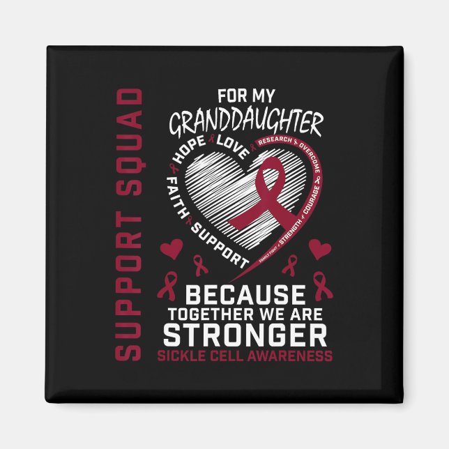 Sickle Cell Awareness Shirt Granddottgroup Te Magnet (Framsidan)