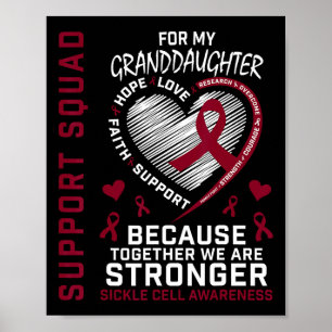 Sickle Cell Awareness Shirt Granddottgroup Te Poster