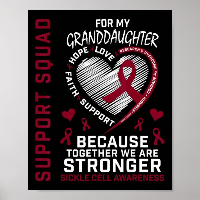 Sickle Cell Awareness Shirt Granddottgroup Te Poster (Framsidan)