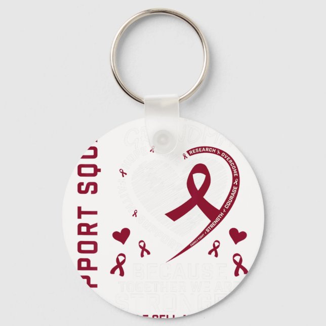 Sickle Cell Awareness Shirt Grandma Support Group Nyckelring (Framsida)