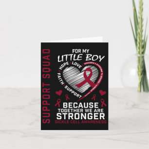 Sickle Cell Awareness Shirt Little Boy Support Gro Kort