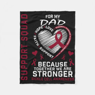 Sickle Cell Awareness Shirt Pappa Far Support Gro Fleecefilt