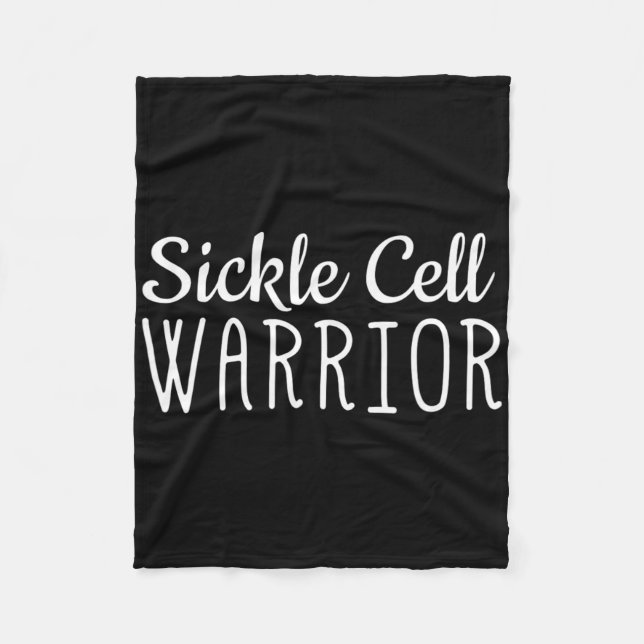 Sickle Cell Awareness Shirt Sickle Warrior Fleecefilt (Framsidan)