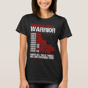 Sickle Cell Awareness Survivor Burgundy Ribbon T Shirt