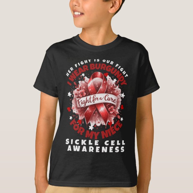Sickle Cell Hennes kamp är min knarklare. T Shirt (Framsida)