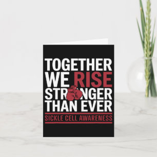 Sickle Cell Survivor Anemia tillsammans Vi Stiga u Kort