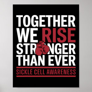 Sickle Cell Survivor Anemia tillsammans Vi Stiga u Poster