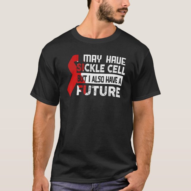 Sicklecellanemi medvetenhet Sickle Cell Warrior T Shirt (Framsida)