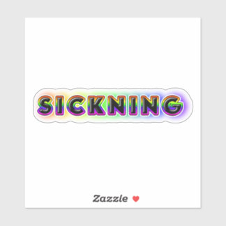 Sickning Klistermärken