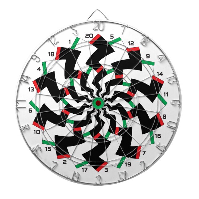 Sicksack darttavla spegelversion  (Framsidan)