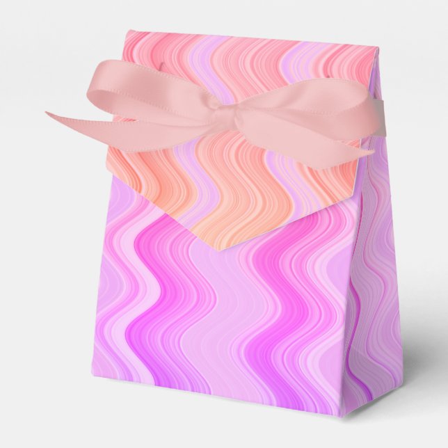 Sicksack rosa mönster  presentaskar (Framsidan Sidan)