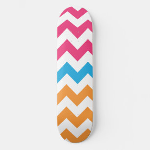 SicksackAqua-Orange-Magenta Mini Skateboard Bräda 18,5 Cm