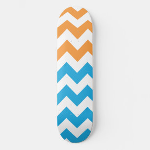 SicksackAqua-Orange Old School Skateboard Bräda 21,6 Cm