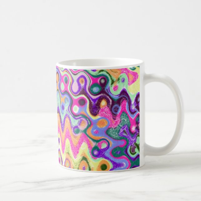 Sicksacken vinkar muggen kaffemugg (Höger)