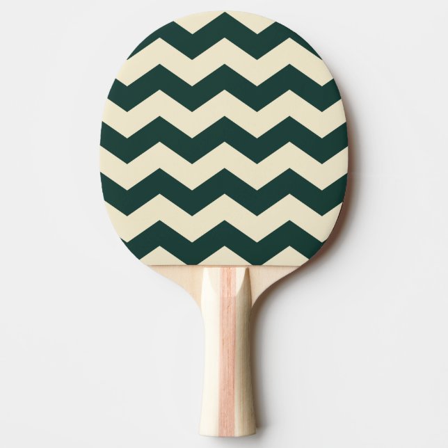 Sicksackig randig salvia grön färg pingisracket (Framsidan)
