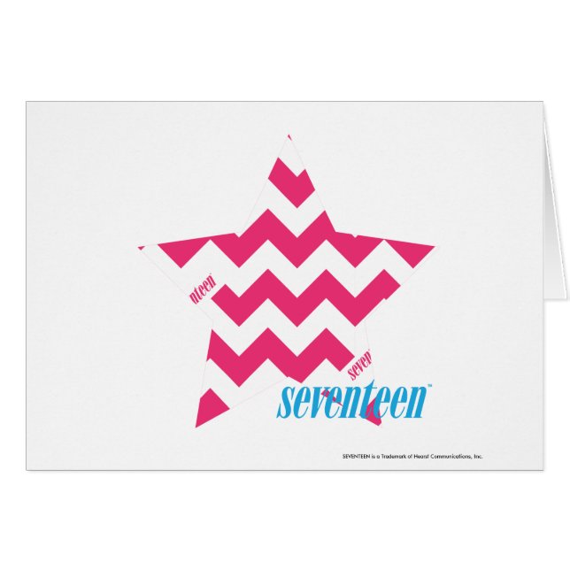 Sicksackmagenta 2 hälsningskort (Framsidan Horizontal)