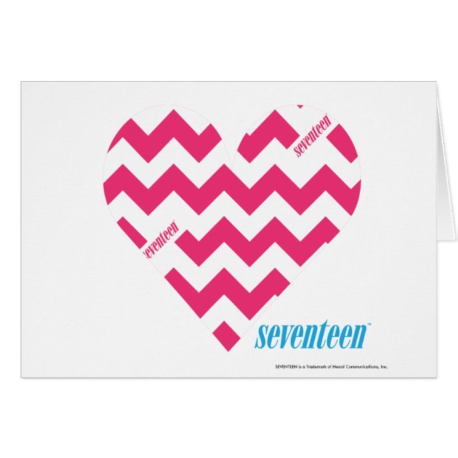 Sicksackmagenta 3 hälsningskort (Framsidan Horizontal)