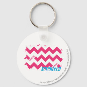 Sicksackmagenta 4 nyckelring