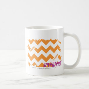 Sicksackorange 4 kaffemugg