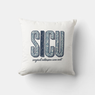 SICU Kirurgisk intensivvårdsavdelning Vintage T-sh Kudde