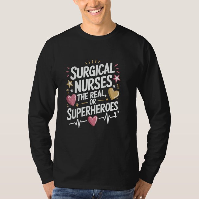 SICU-operationsrum Nurse Design Surgical ICU Nurs T Shirt (Framsida)